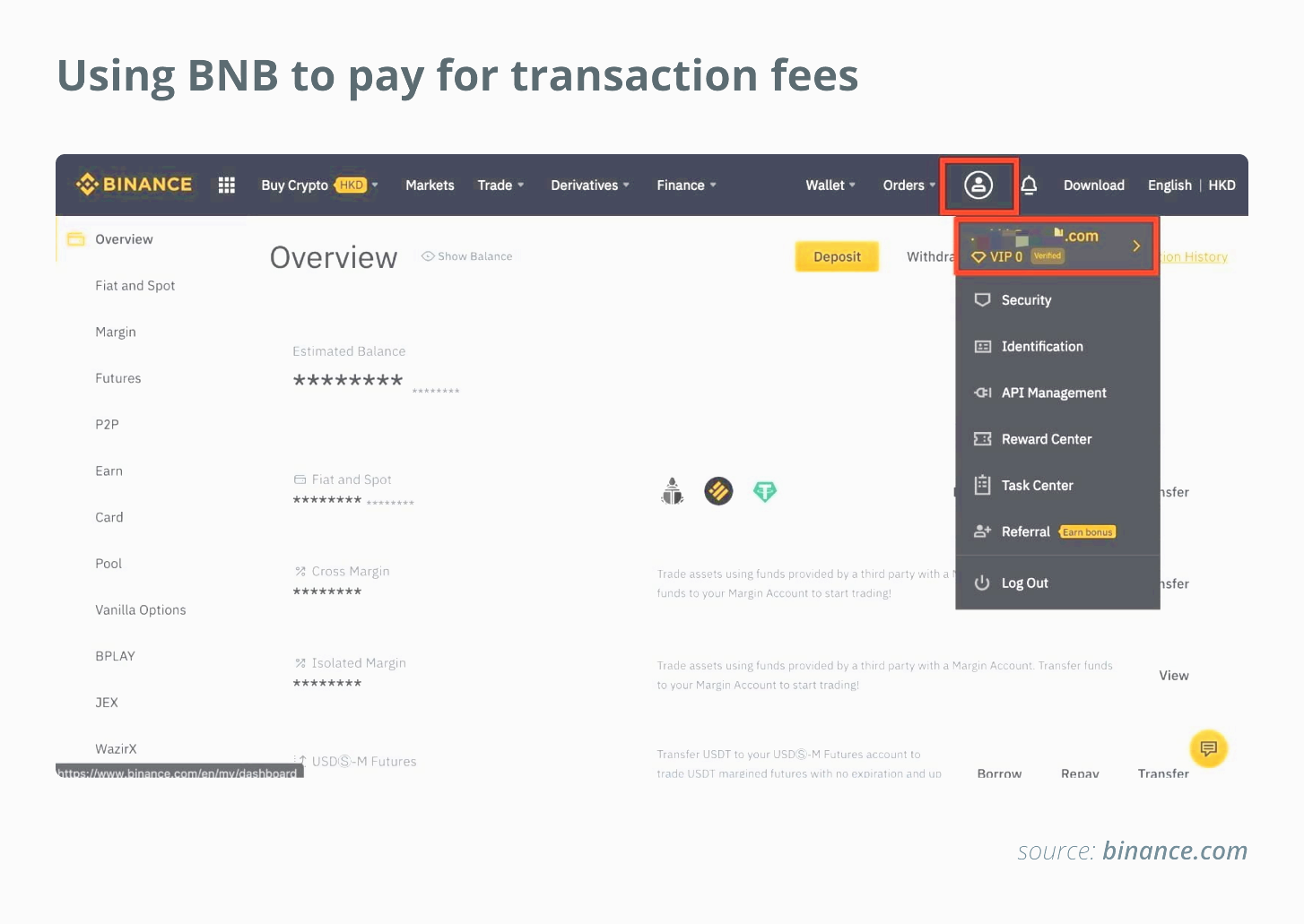 Використання BNB для оплати комісій за транзакції